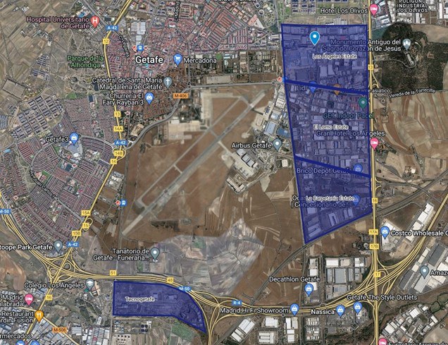 Piloto we-share Getafe mapa